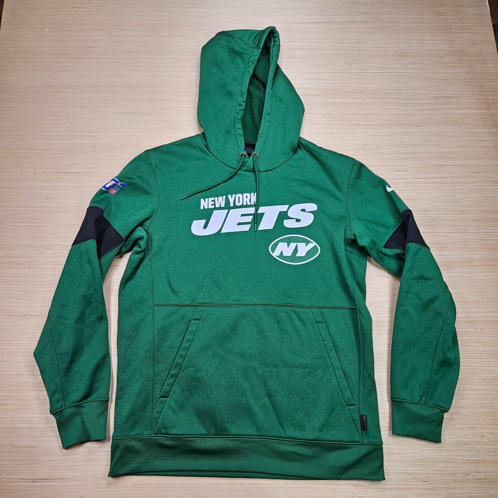 New York Jets Nike On Field Mens M Green NFL Dri-Fit Hoodie BV8162-327 Football - Picture 2 of 11